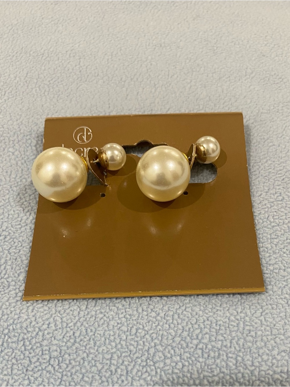 jcpenney Gold-Tone Earrings with White Pearl
